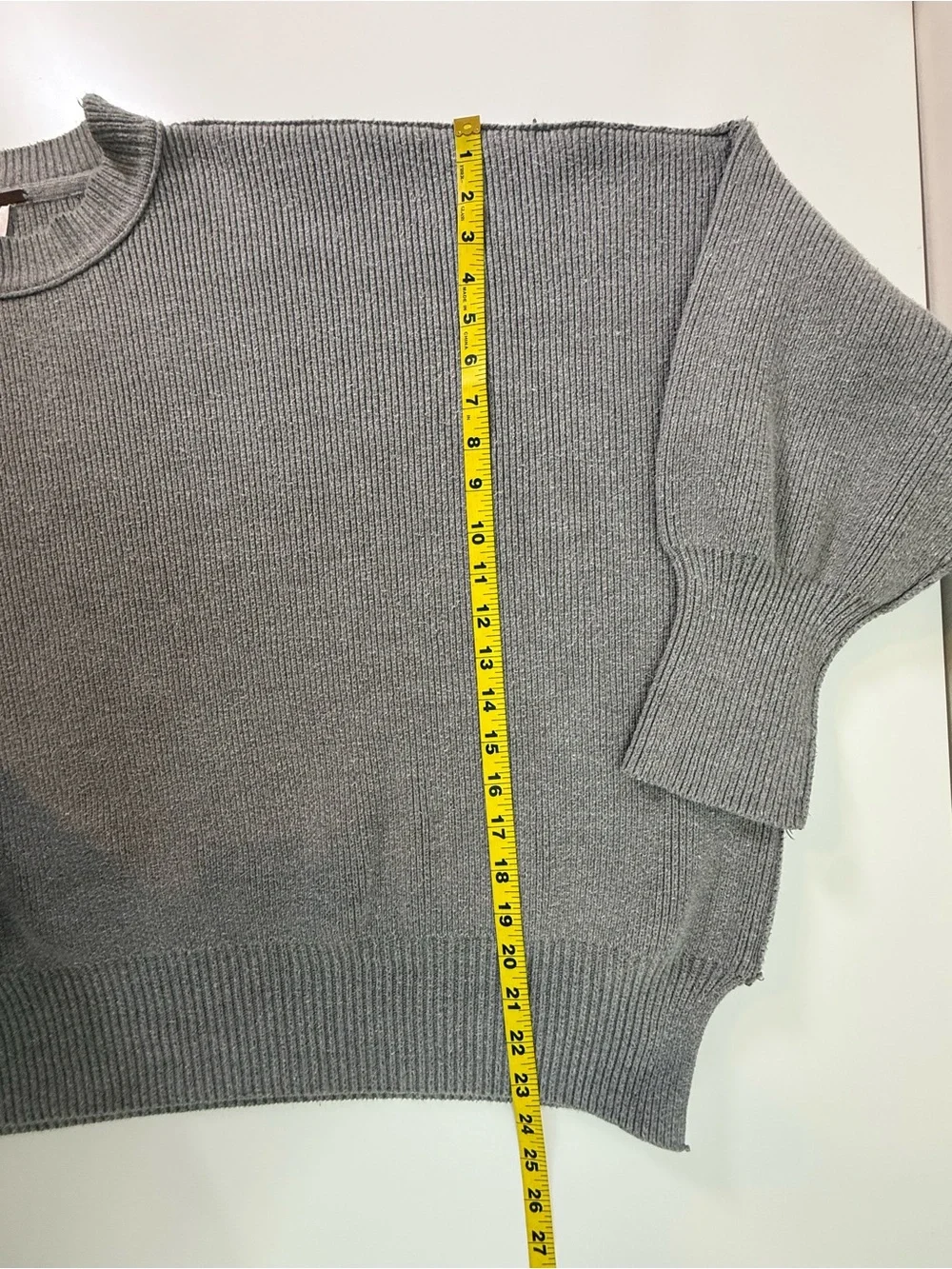 Free People | Easy Street Tunic Sweater | Heather Gray | Size S